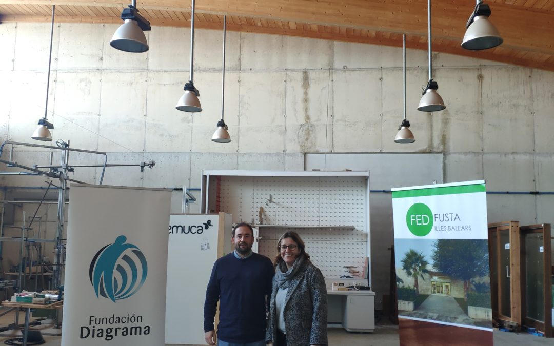 Signat acord de col·laboració Fundación Diagrama i Fed. Fusta Illes Balears