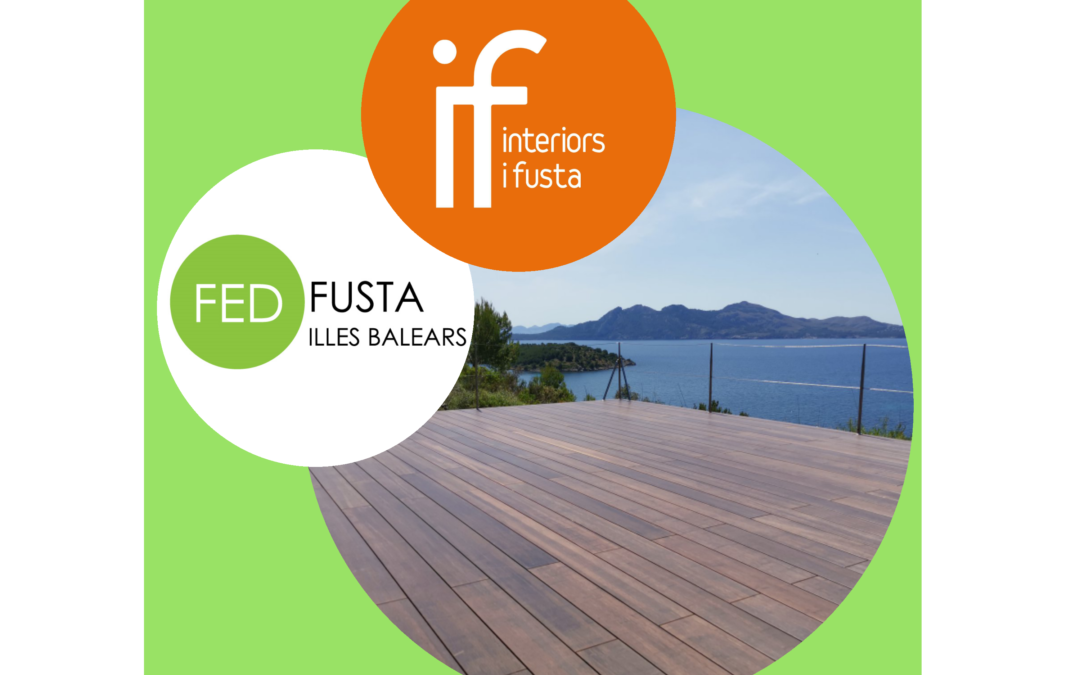 INTERIORS I FUSTA  instala tarima exterior de madera tropical barnizada color teka en Formentor.